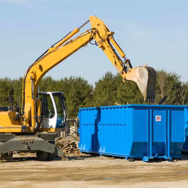 what size residential dumpster rentals are available in Perch Lake